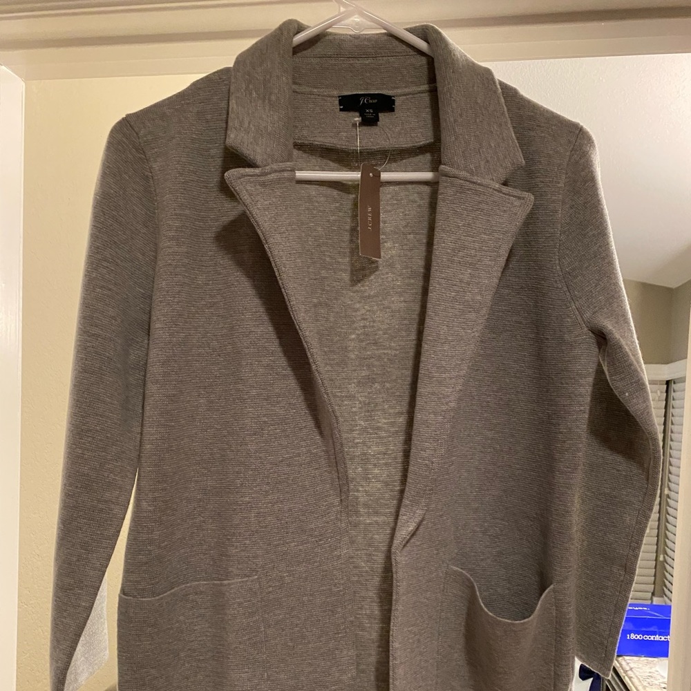 JCrew Sophie Blazer Heather Grey XS NWT